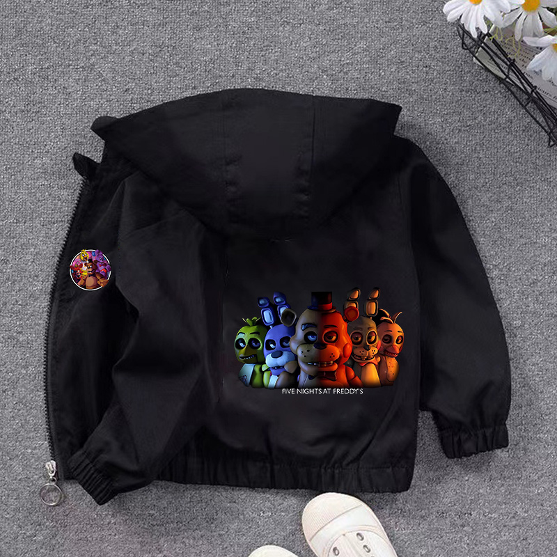 Running Gear For Kids - เสื้อแจ็คเก็ตมีฮู้ด Fnafs สำหรับเด็กชายและเด็กหญิง เสื้อโค้ท Five Nights