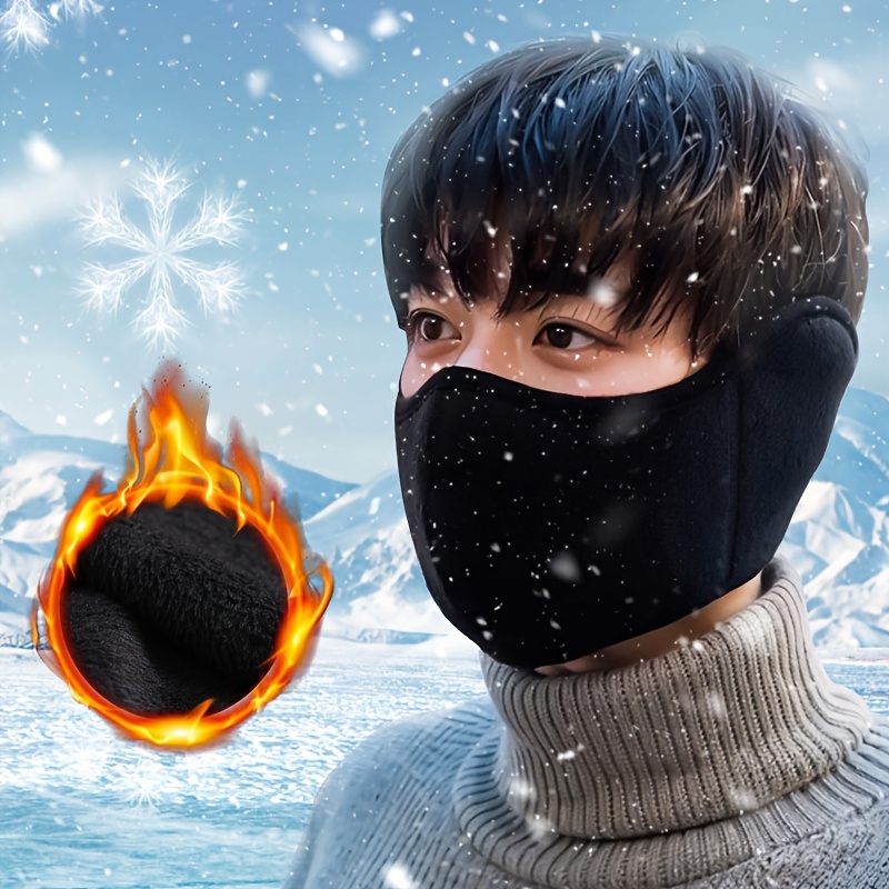 Running Gear Cold Weather - 1PC หน้ากากป้องกันความเย็นสำหรับปั่นจักรยานในฤดูหนาว อุปกรณ์ปั่นจักรยานสำหรับสภาพอากาศหนาวเย็นสำหรับการปั่นจักรยาน เล่นสกี วิ่ง
