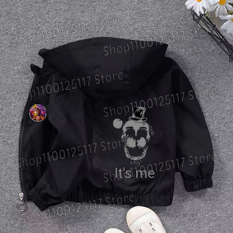 เสื้อแจ็คเก็ตมีฮู้ด Fnafs สำหร - Running Gear For Kids บทวิจารณ์และราคา