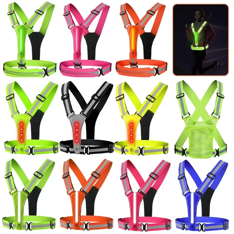 เสื้อกั๊กสะท้อนแสง LED สำหรับว - Running Gear Night บทวิจารณ์และราคา