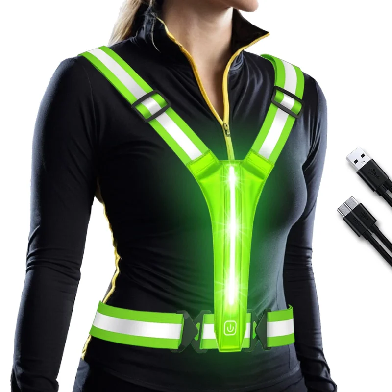 เสื้อกั๊กสะท้อนแสง LED สำหรับว - Running Gear Night บทวิจารณ์และราคา