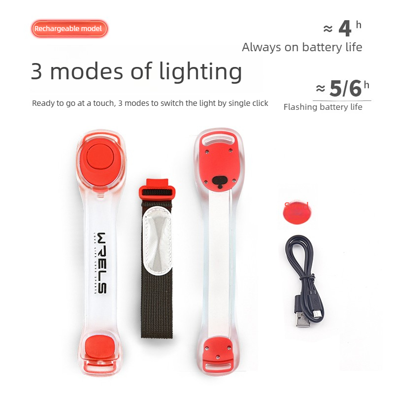 สายรัดแขน/ขาแบบมีไฟ LED ชาร์จไ - Running Gear Night บทวิจารณ์และราคา