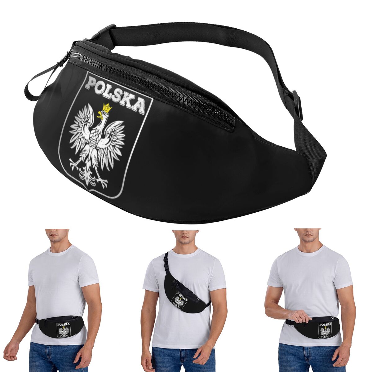กระเป๋าคาดเอวแบบสะพายข้างลายโล - Running Gear Bag For Men บทวิจารณ์และราคา